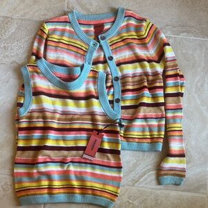 MISSONI for Target Girls Sweater and shell set size Large